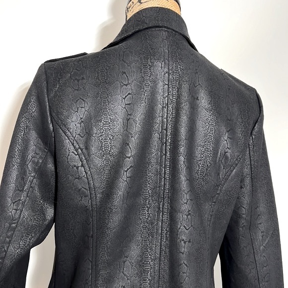 ANTHROPOLOGIE - SOLITAIRE | Black Animal Print Blazer. Sz. M - Picture 8 of 11